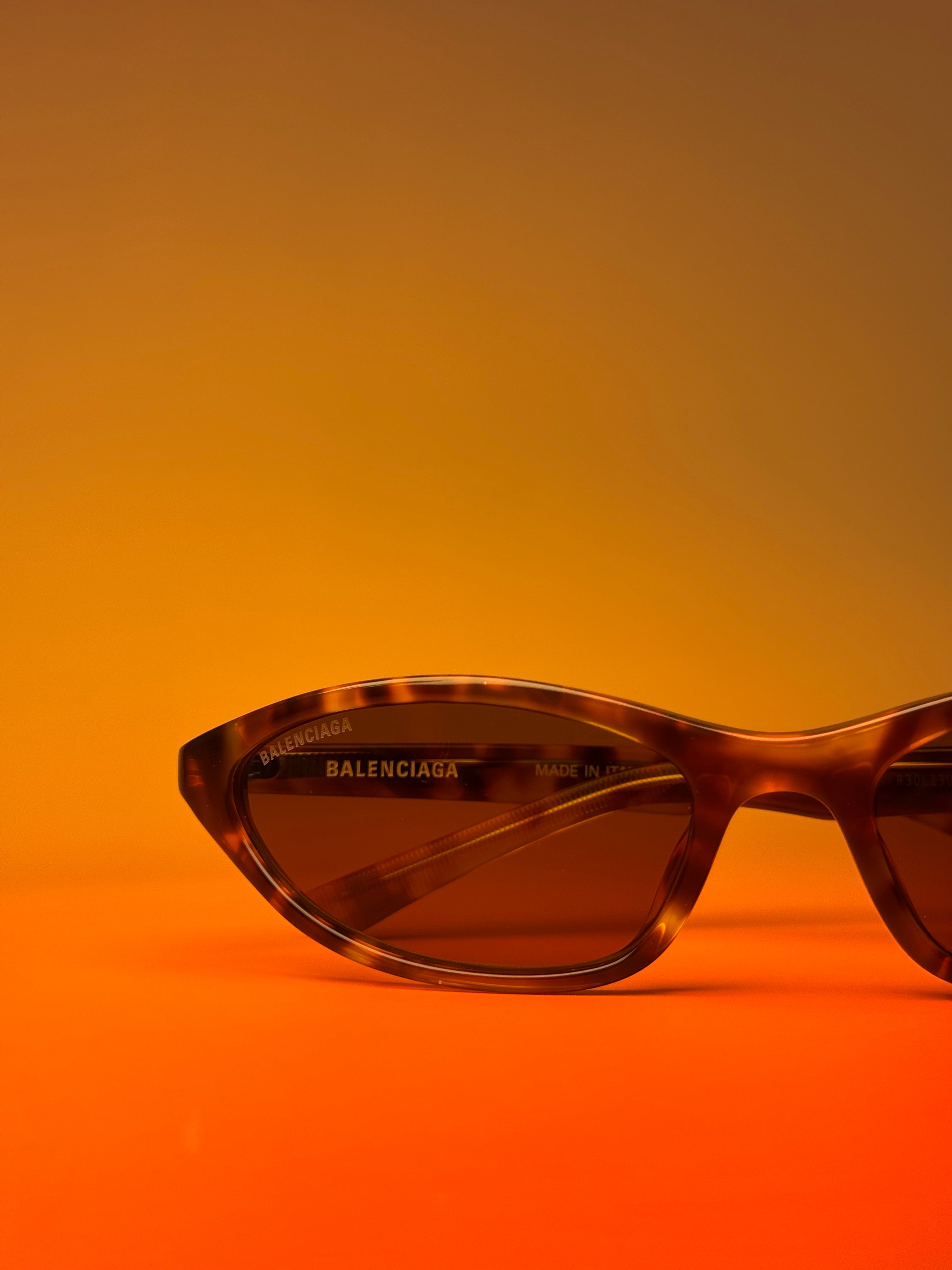 Balenciaga BB0402S 003 Havana/Brown Sunglasses