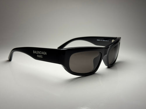 Balenciaga BB0388S 001 Black/Grey Sunglasses 56-19-140