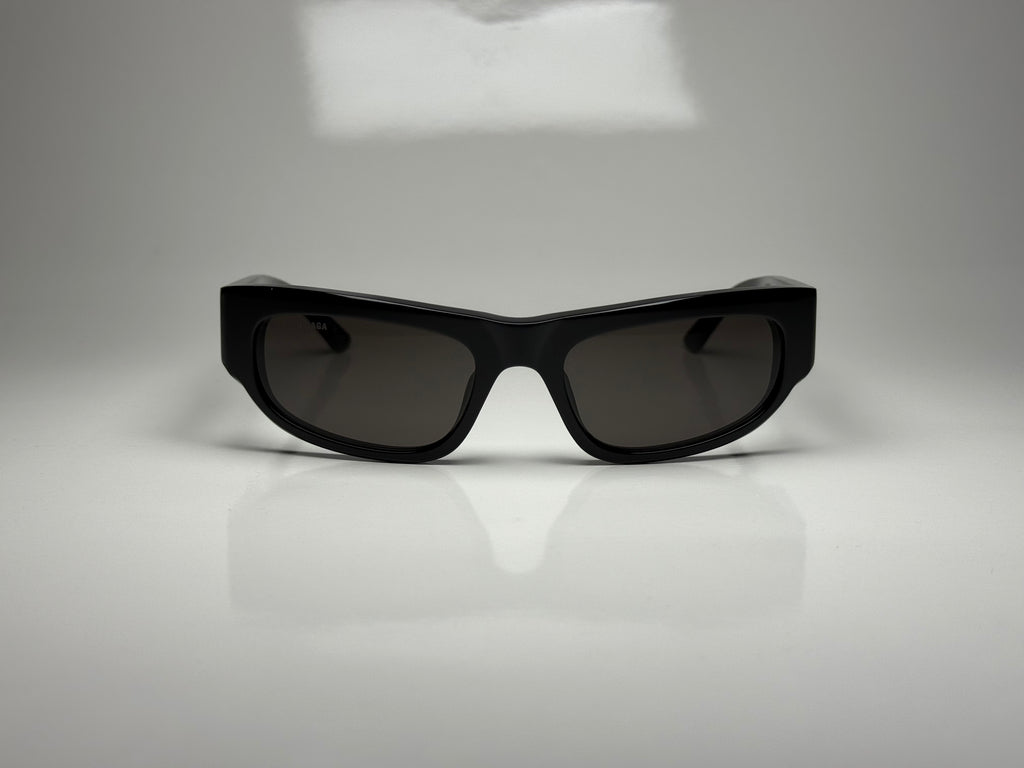 Balenciaga BB0388S 001 Black/Grey Sunglasses 56-19-140