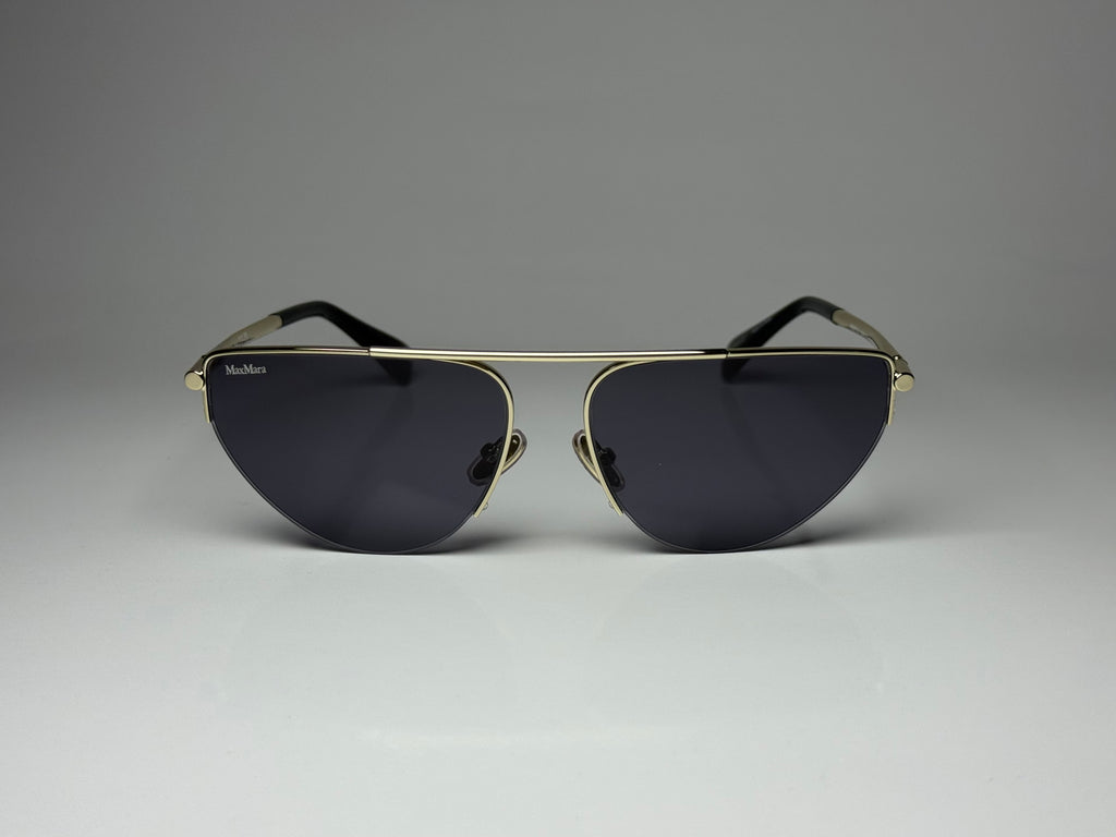 Max Mara MM0122 32A Gold/Smoke Sunglasses 58-15-135