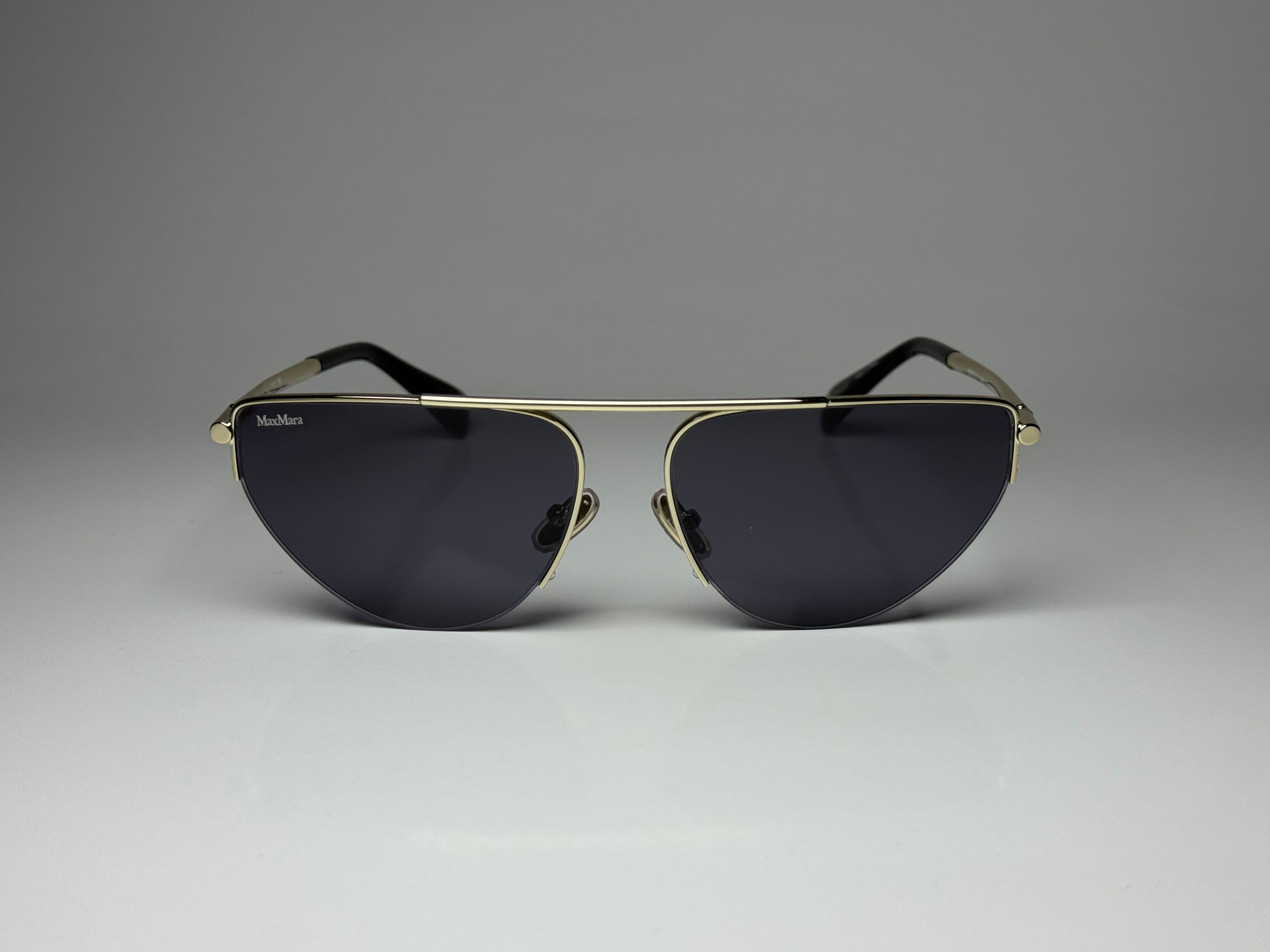 Max Mara MM0122 32A Gold/Smoke Sunglasses 58-15-135