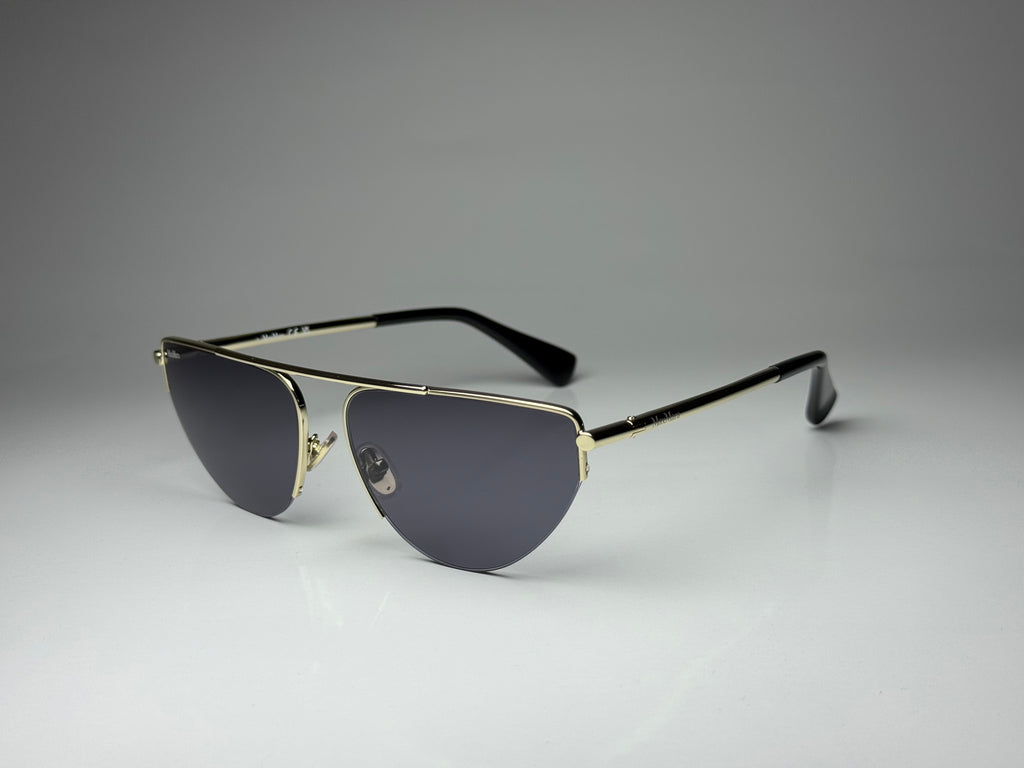 Max Mara MM0122 32A Gold/Smoke Sunglasses 58-15-135