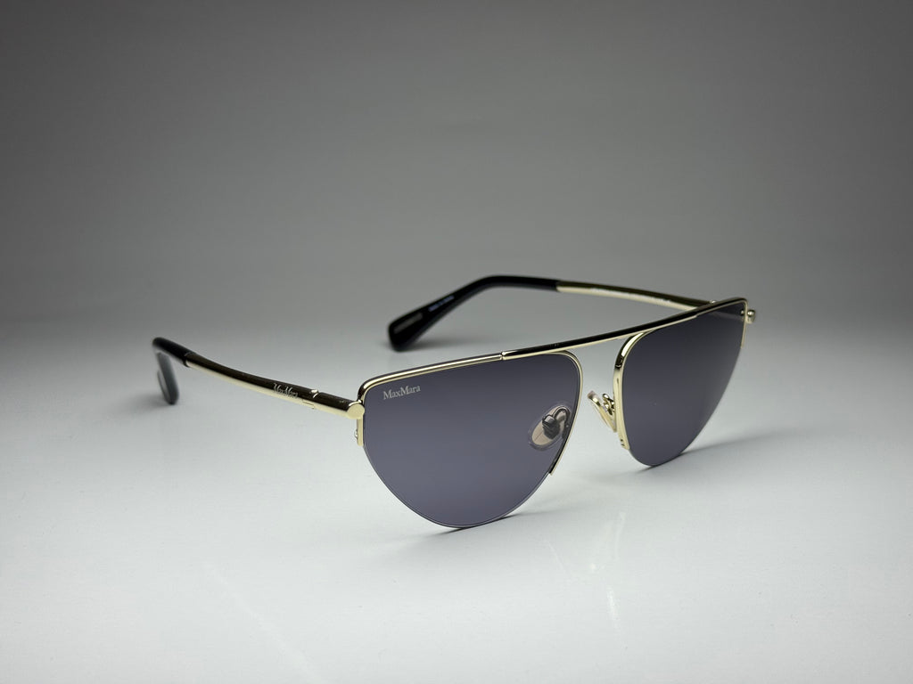 Max Mara MM0122 32A Gold/Smoke Sunglasses 58-15-135