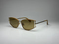 Max Mara MM0141 45E Shiny Light Brown/Brown Sunglasses 58-17-135