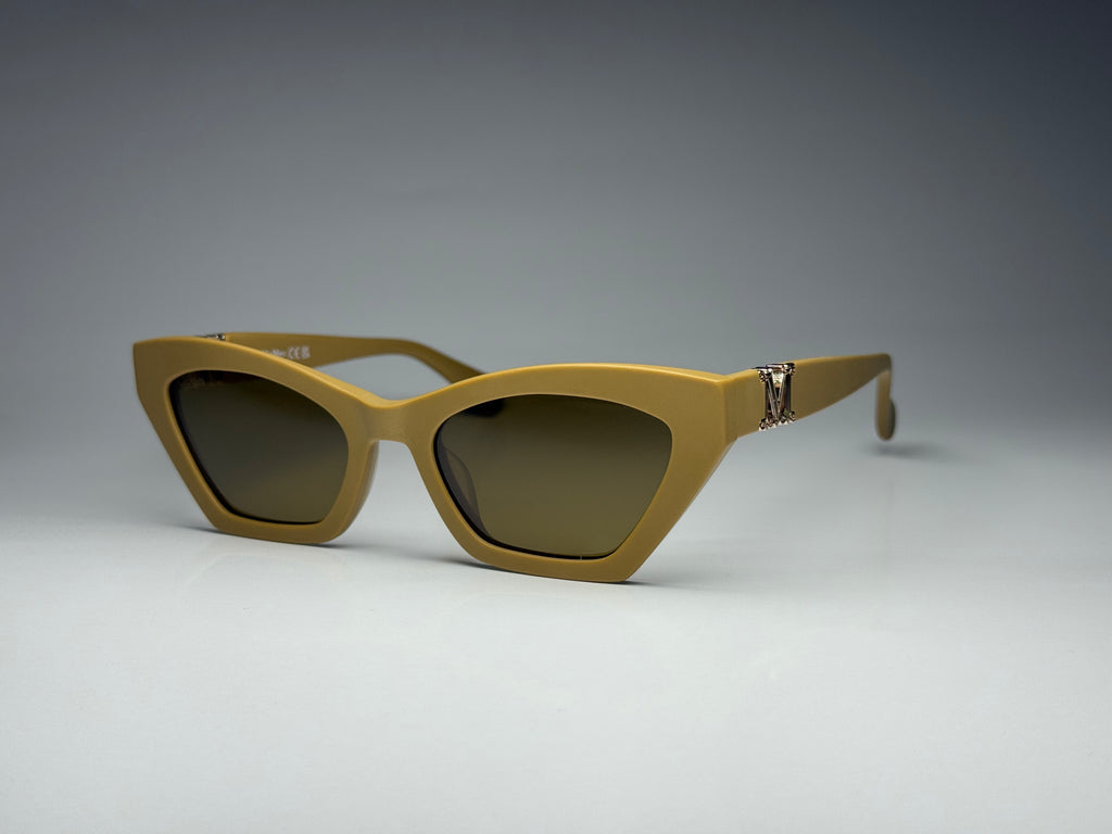 Max Mara MM0057 73E Sunglasses – Matte Pink / Brown