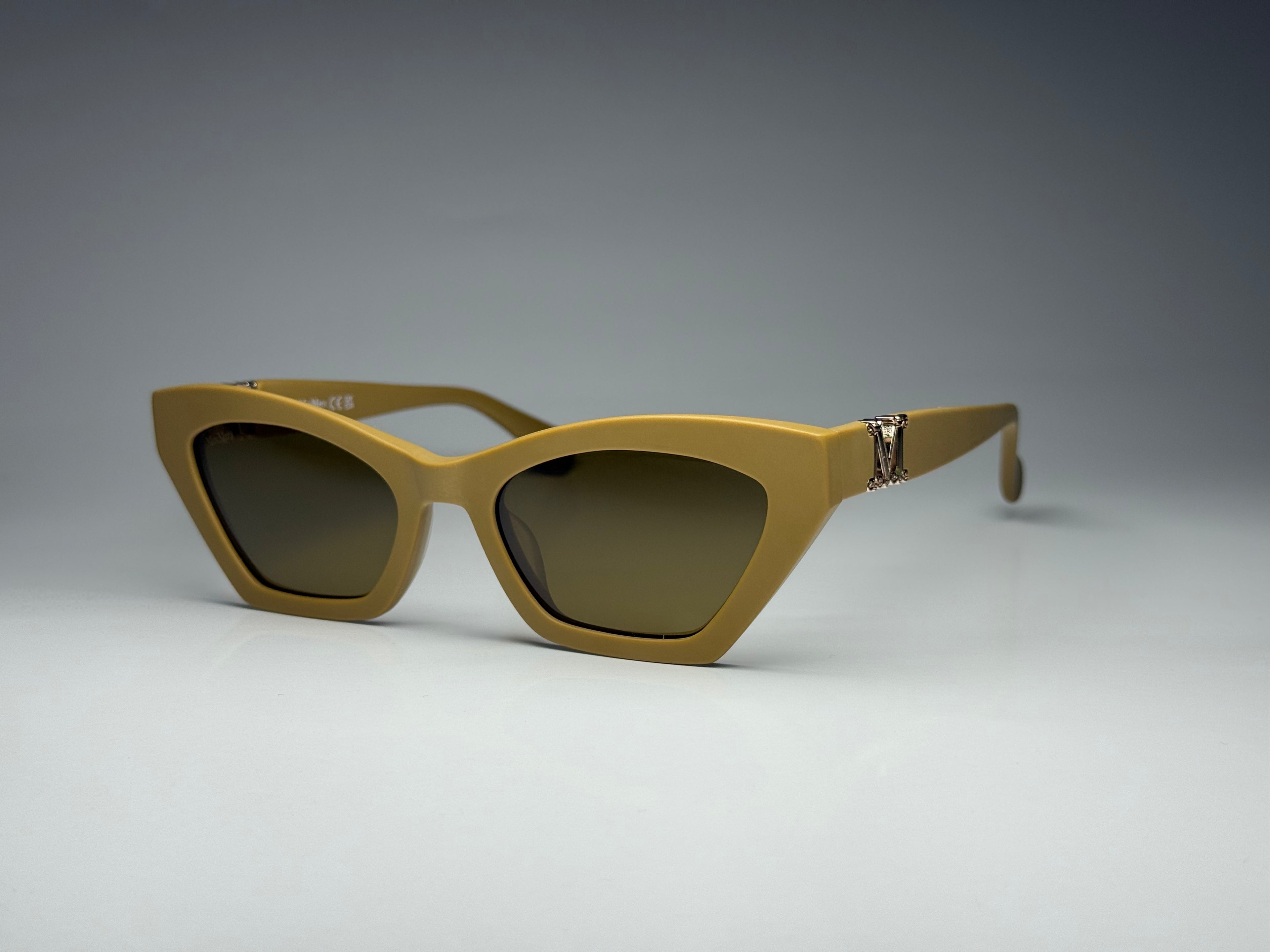 Max Mara MM0057 73E Sunglasses – Matte Pink / Brown