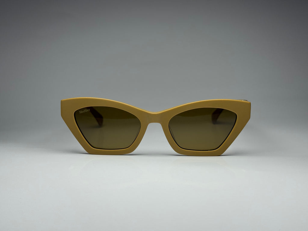 Max Mara MM0057 73E Sunglasses – Matte Pink / Brown