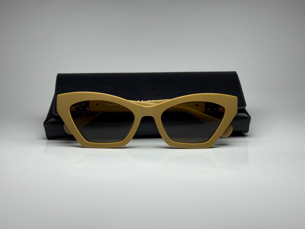 Max Mara MM0057 73E Sunglasses – Matte Pink / Brown