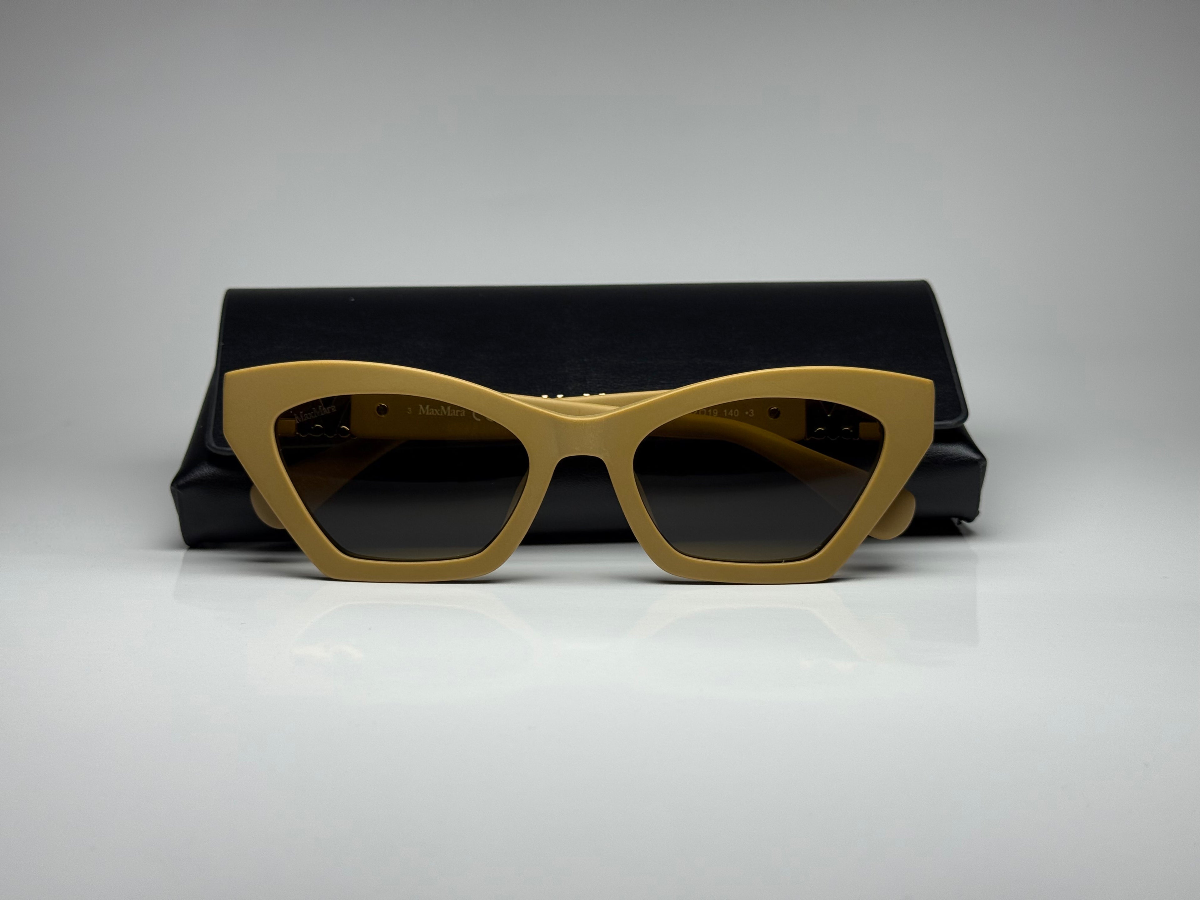 Max Mara MM0057 73E Sunglasses – Matte Pink / Brown