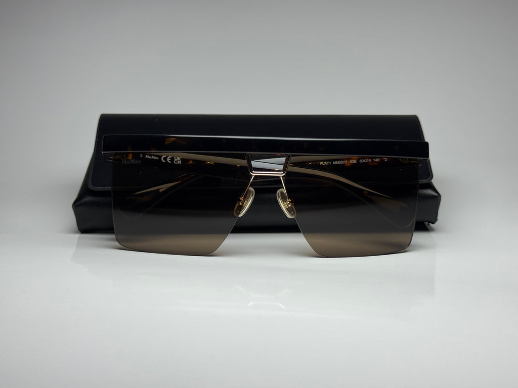 Max Mara MM0072 52E Sunglasses – Dark Havana / Brown