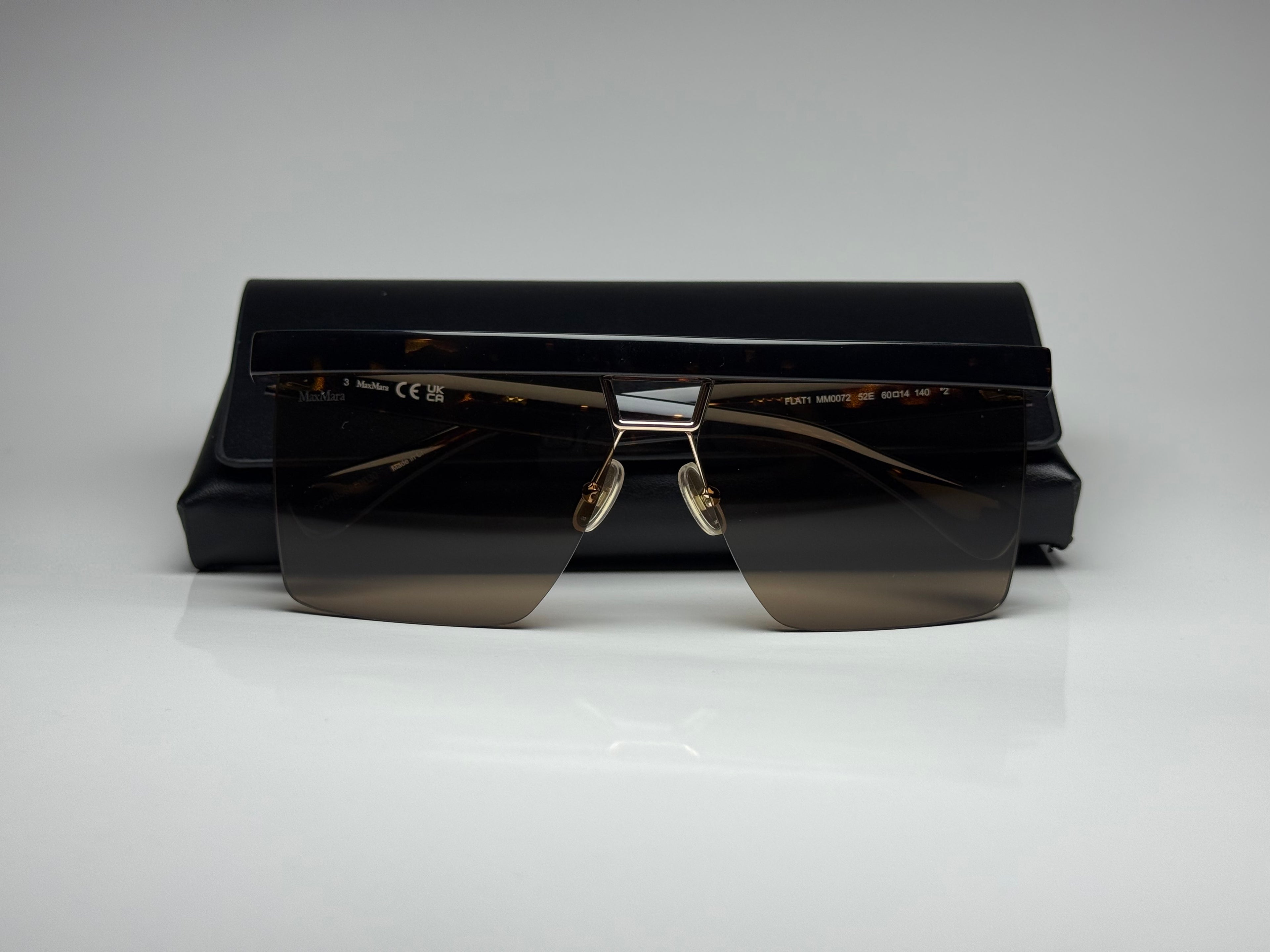 Max Mara MM0072 52E Sunglasses – Dark Havana / Brown