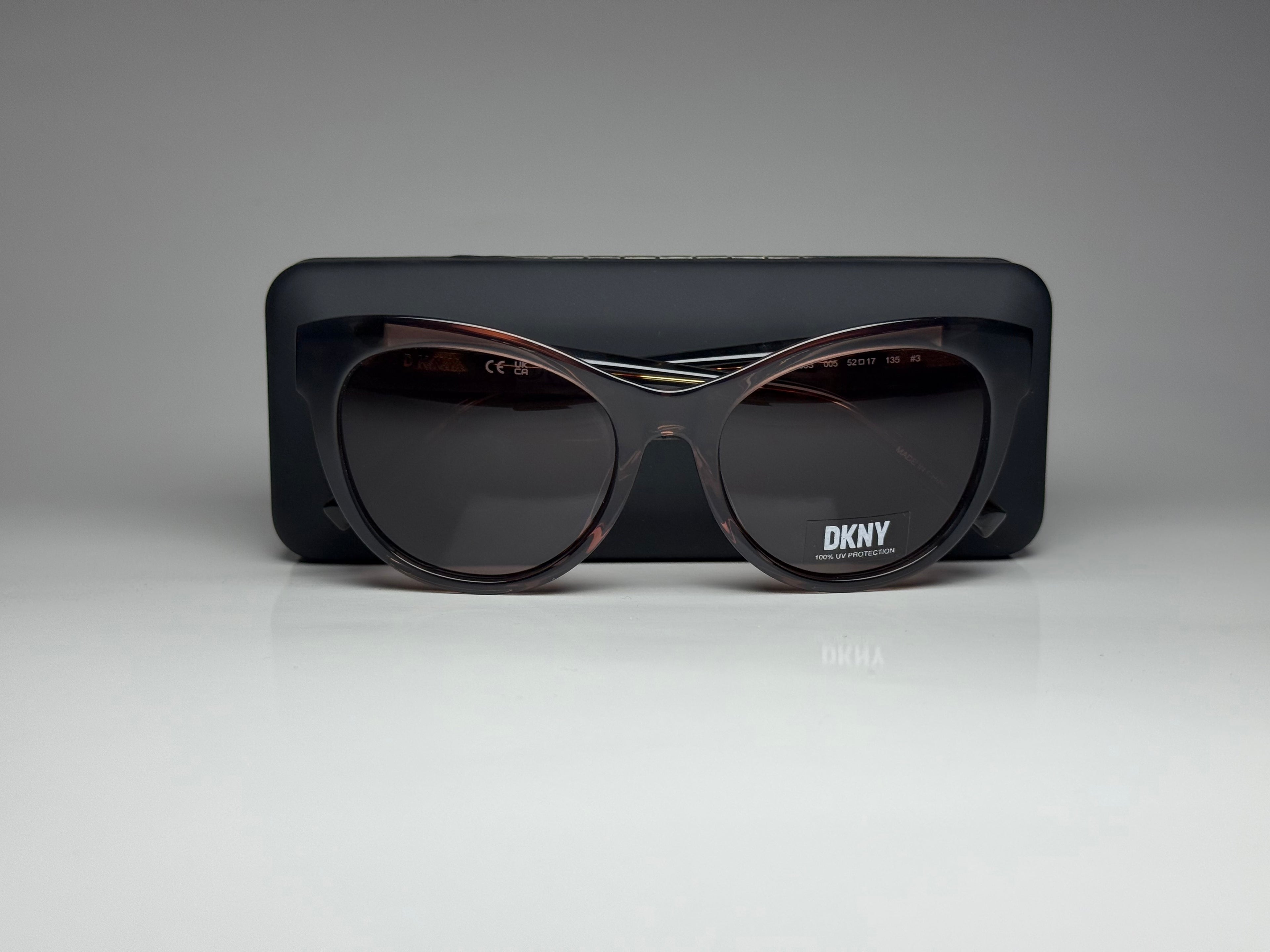 DKNY Sunglasses DK533S 005 Black Tortoise/Mauve – 52-17-135