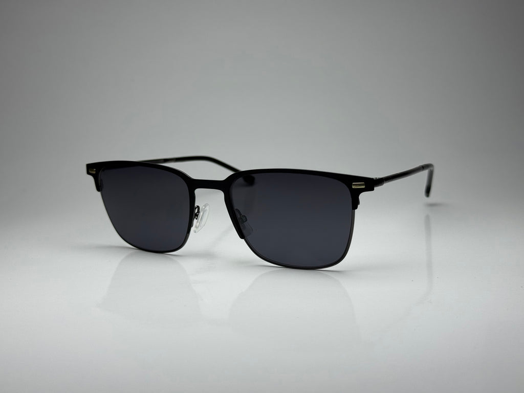 Hugo Boss Sunglasses 1019/S 0003 00 Matte Black/Grey Blue – 54-19-140