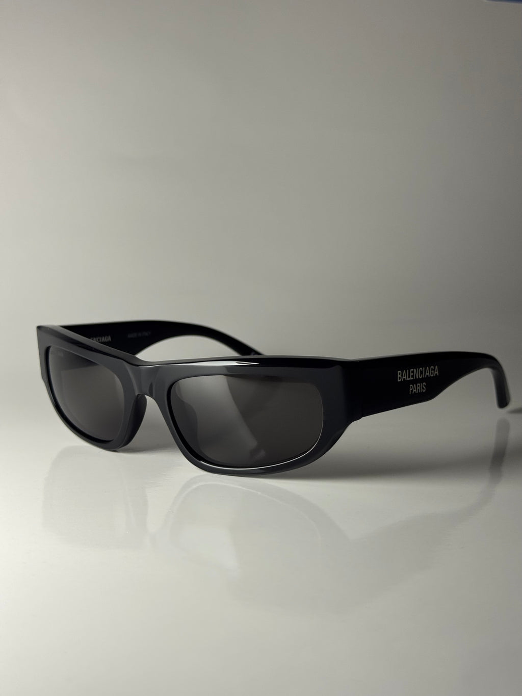 Balenciaga BB0388S 001 Black/Grey Sunglasses 56-19-140
